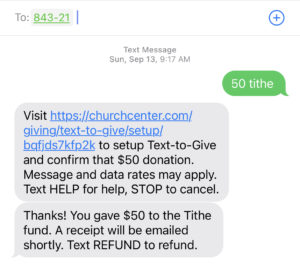 Text to Give - The Lifeway Church